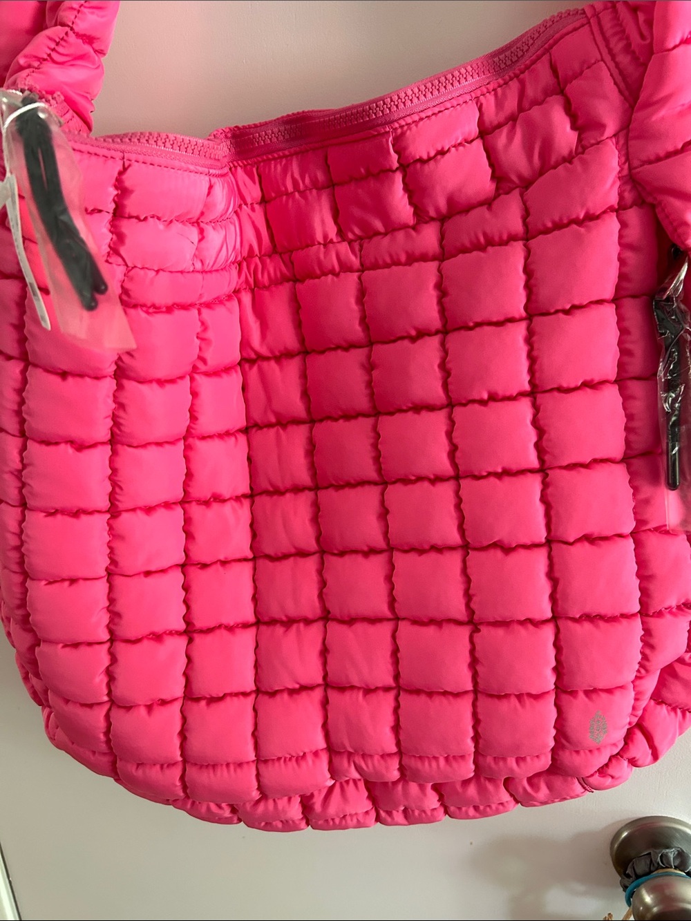 Free People Hot Pink Quilted Shoulder Bag - Picture 3 of 3